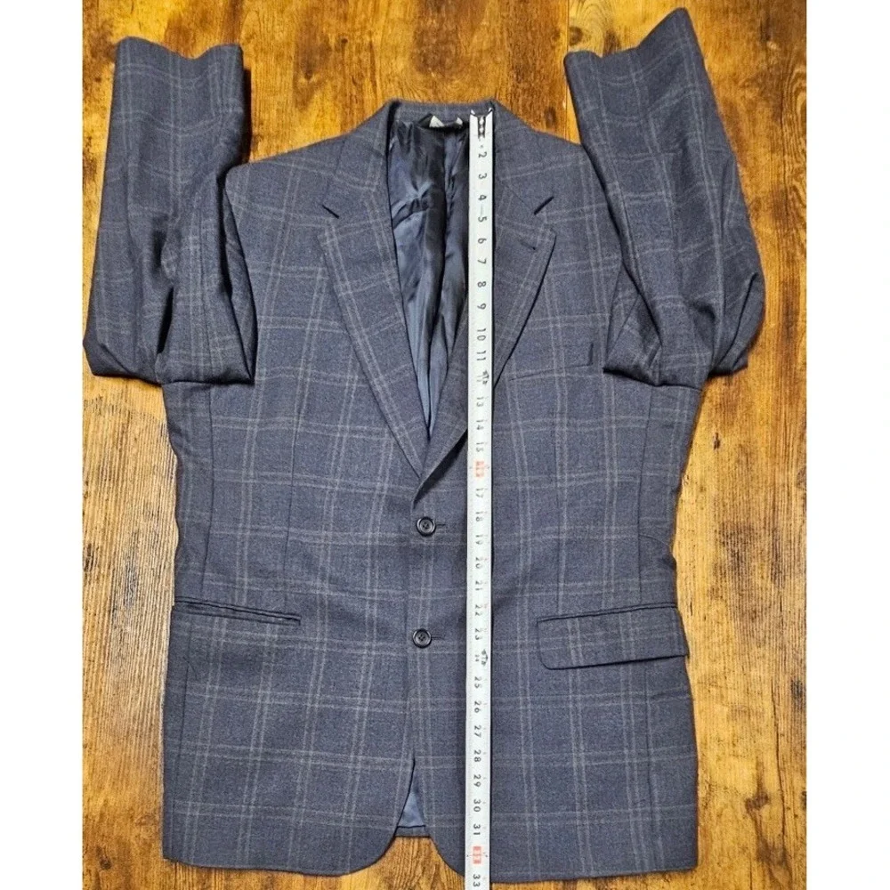 Jos A Bank Blazer Sport Coat Navy Blue Men's Sz 43 RG Wool Signature Collection